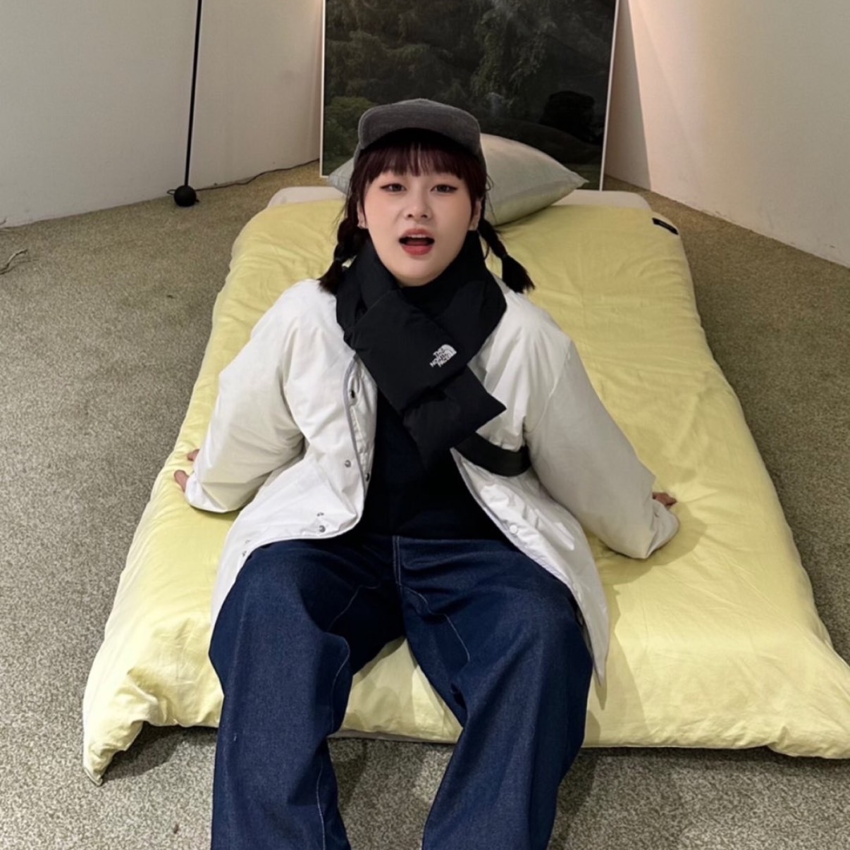 THE NORTH FACE 北臉 麵包圍脖 黑 NA5IN55A