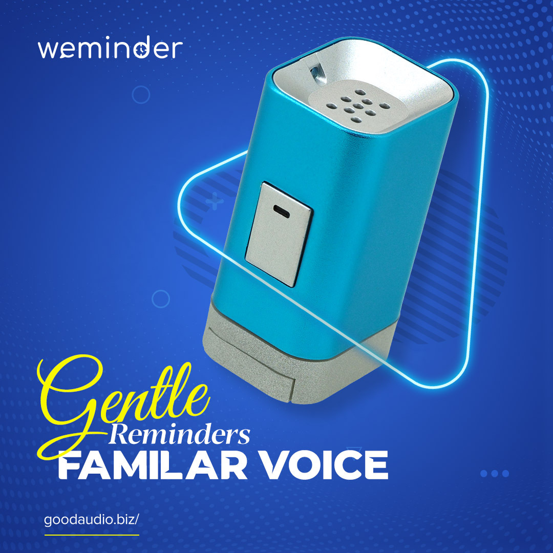 WEMINDER 親人定時語音提醒器 (藍色)