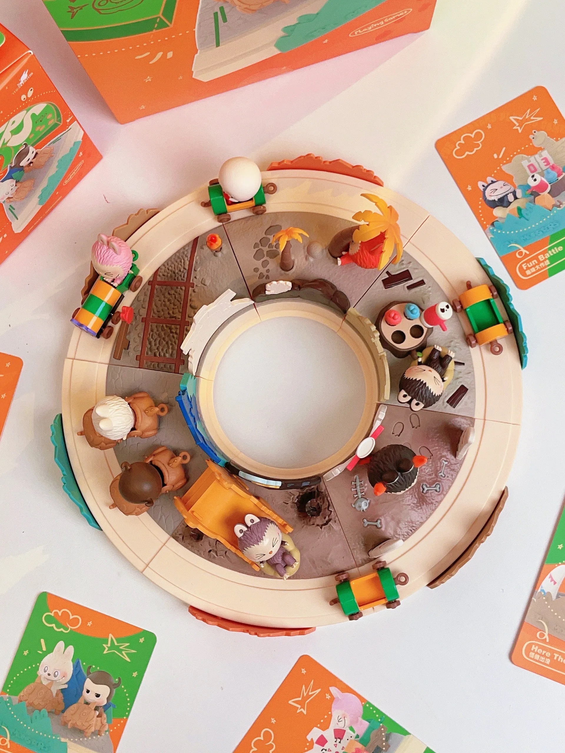 THE MONSTERS LABUBU 拉布布 一起玩遊戲 小火車 樂園 場景盲盒 公仔 擺設 / 現貨