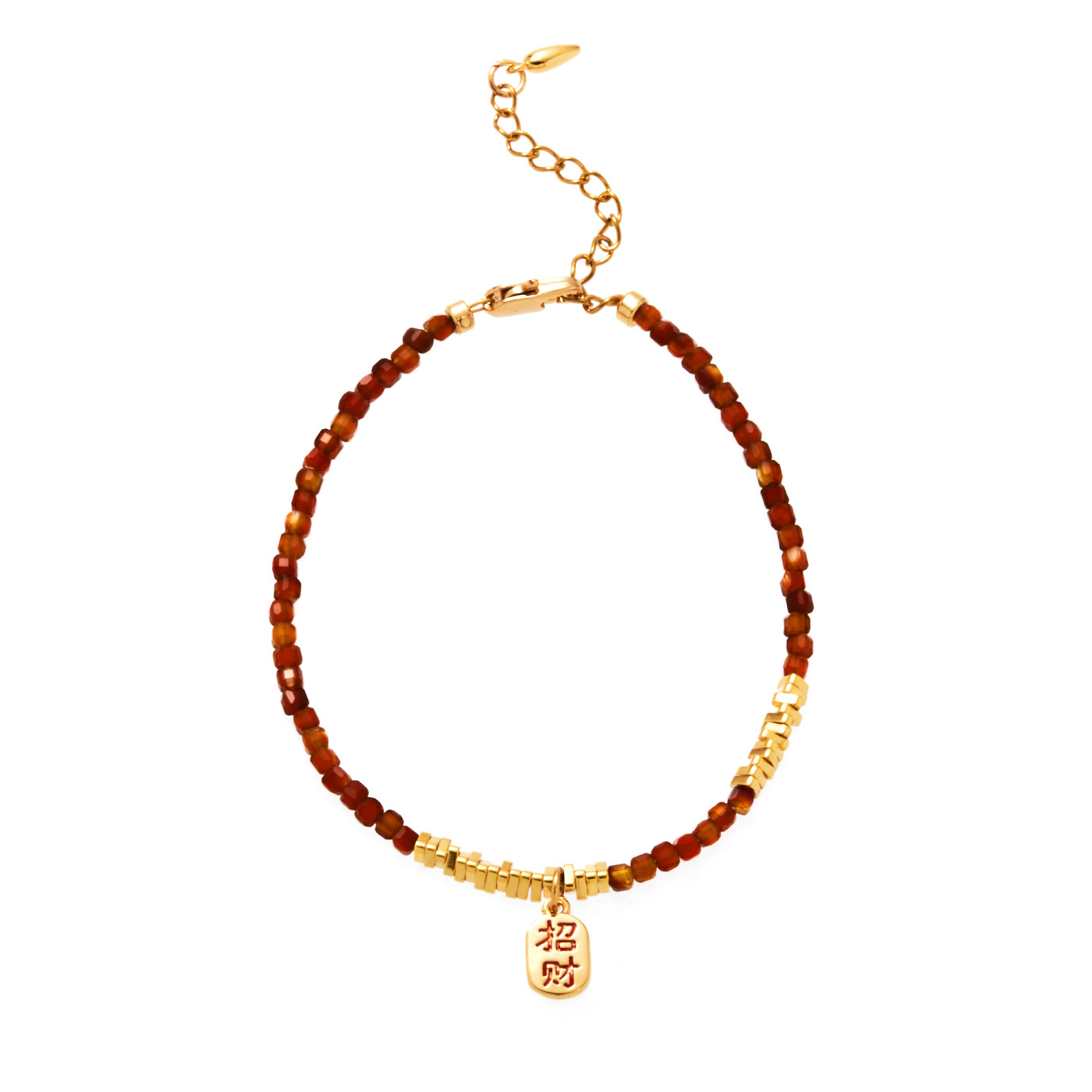 平價飾品,手鍊,紅瑪瑙,串珠手鍊,招財