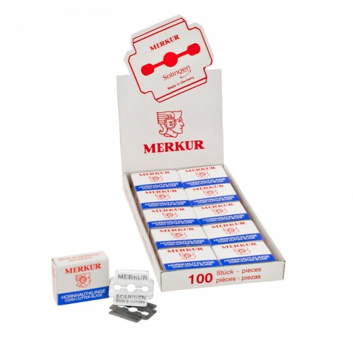 MERKUR不鏽鋼刨腳皮刀片一小盒(10片)