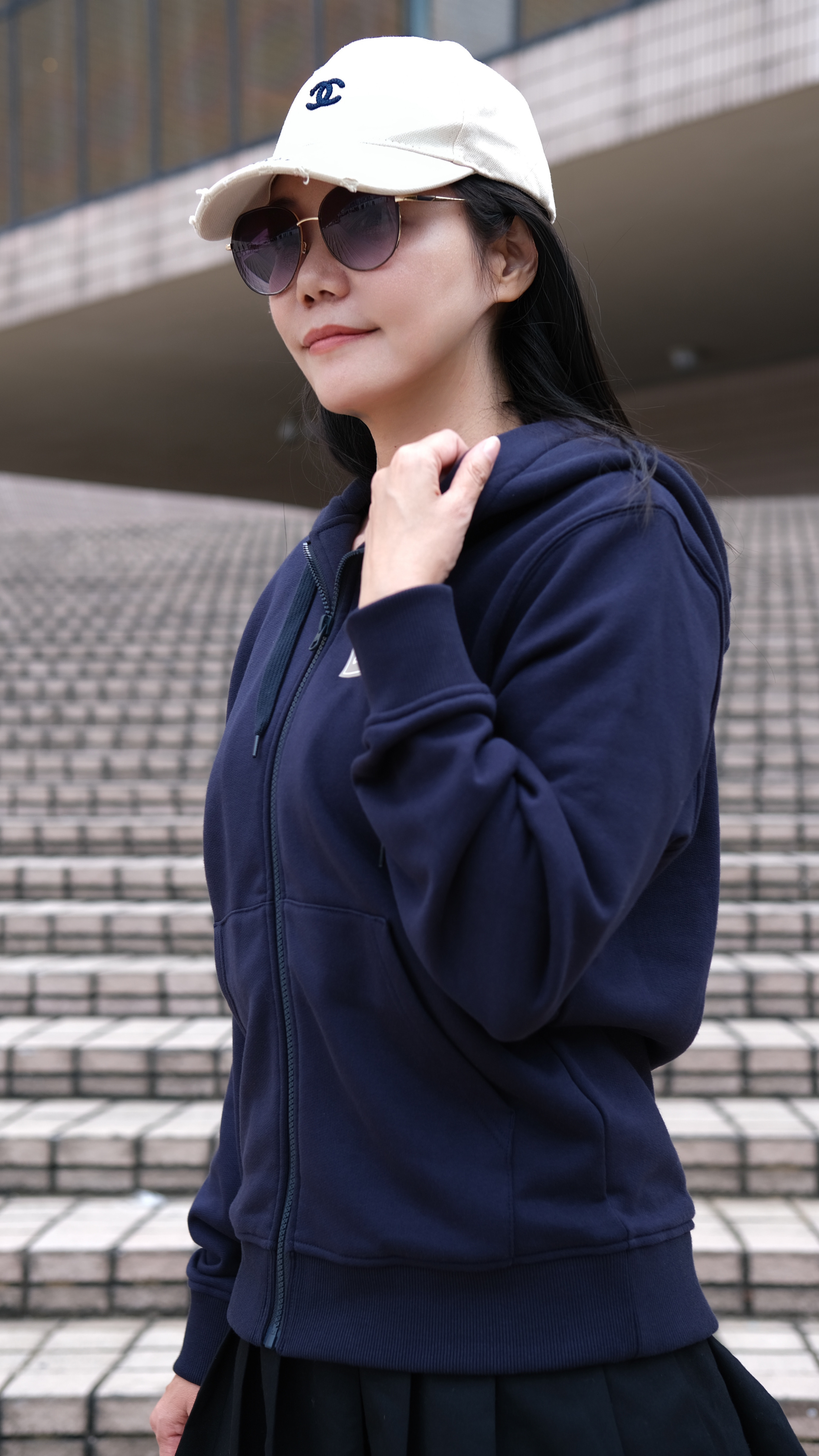 Burberry 拉鏈連帽衛衣外套