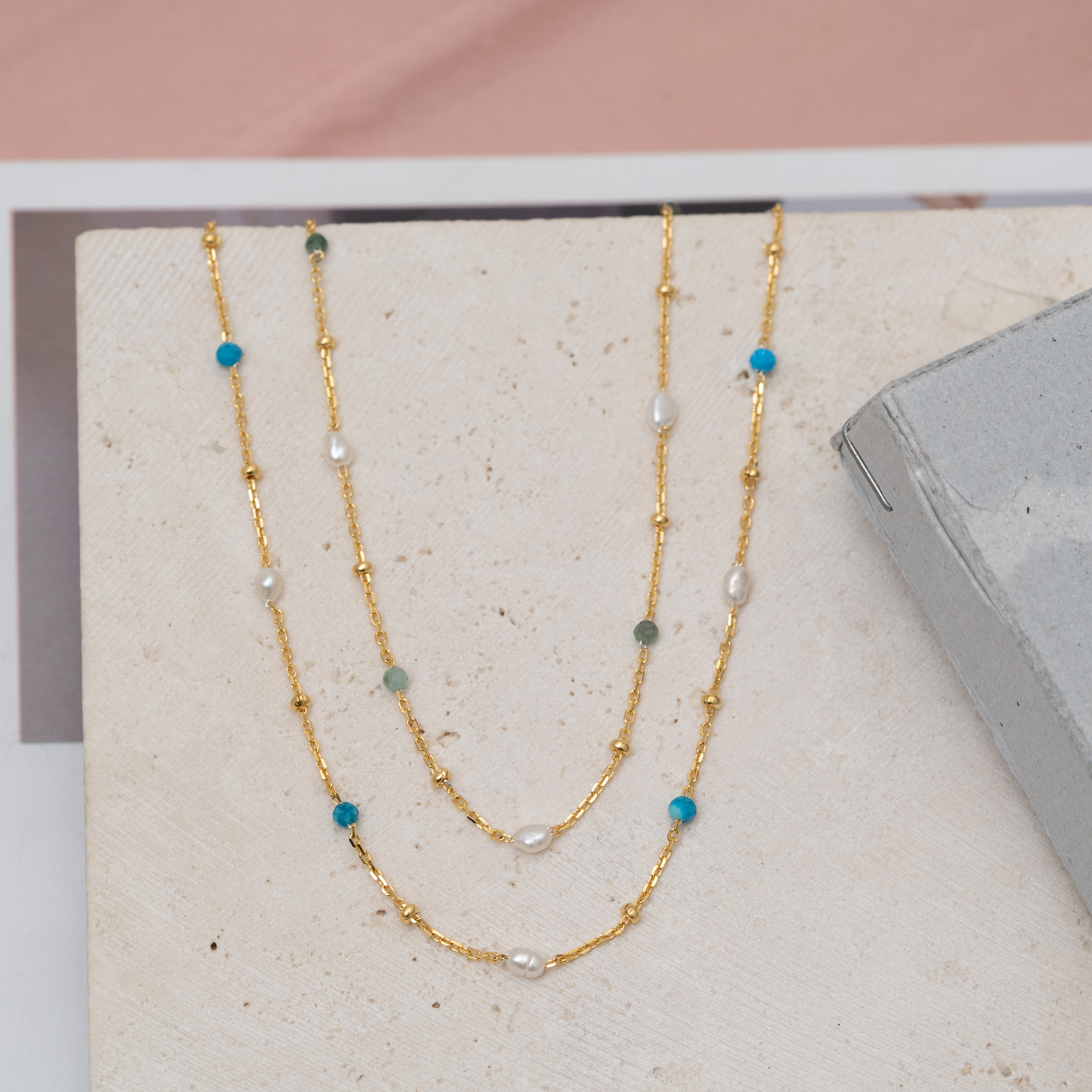 svn40 藍松石 淡水珍珠