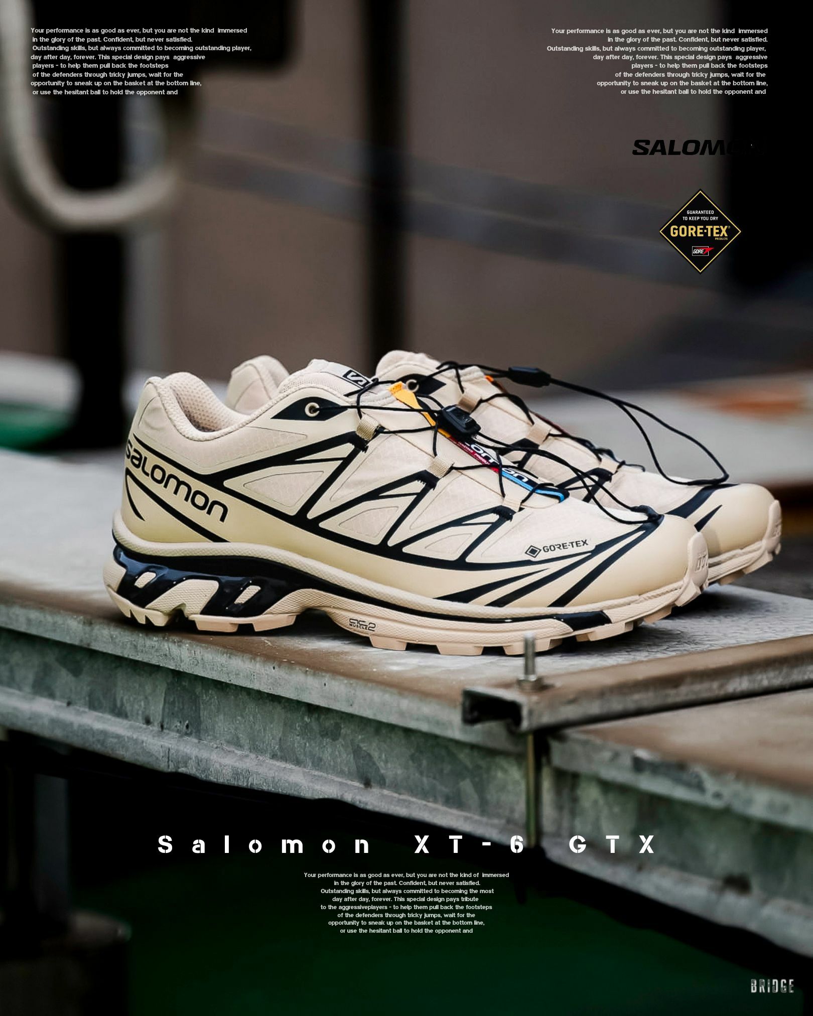 『杏色Salomon 行走費洛蒙 💫』Salomon XT-6 GTX 杏色