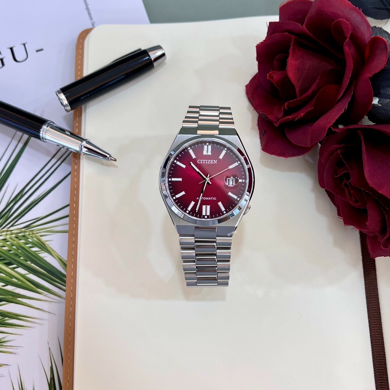 【CITIZEN 星辰】Mechanical 青春撞色 不鏽鋼紳士機械錶NJ0150-56W 40mm現代鐘錶