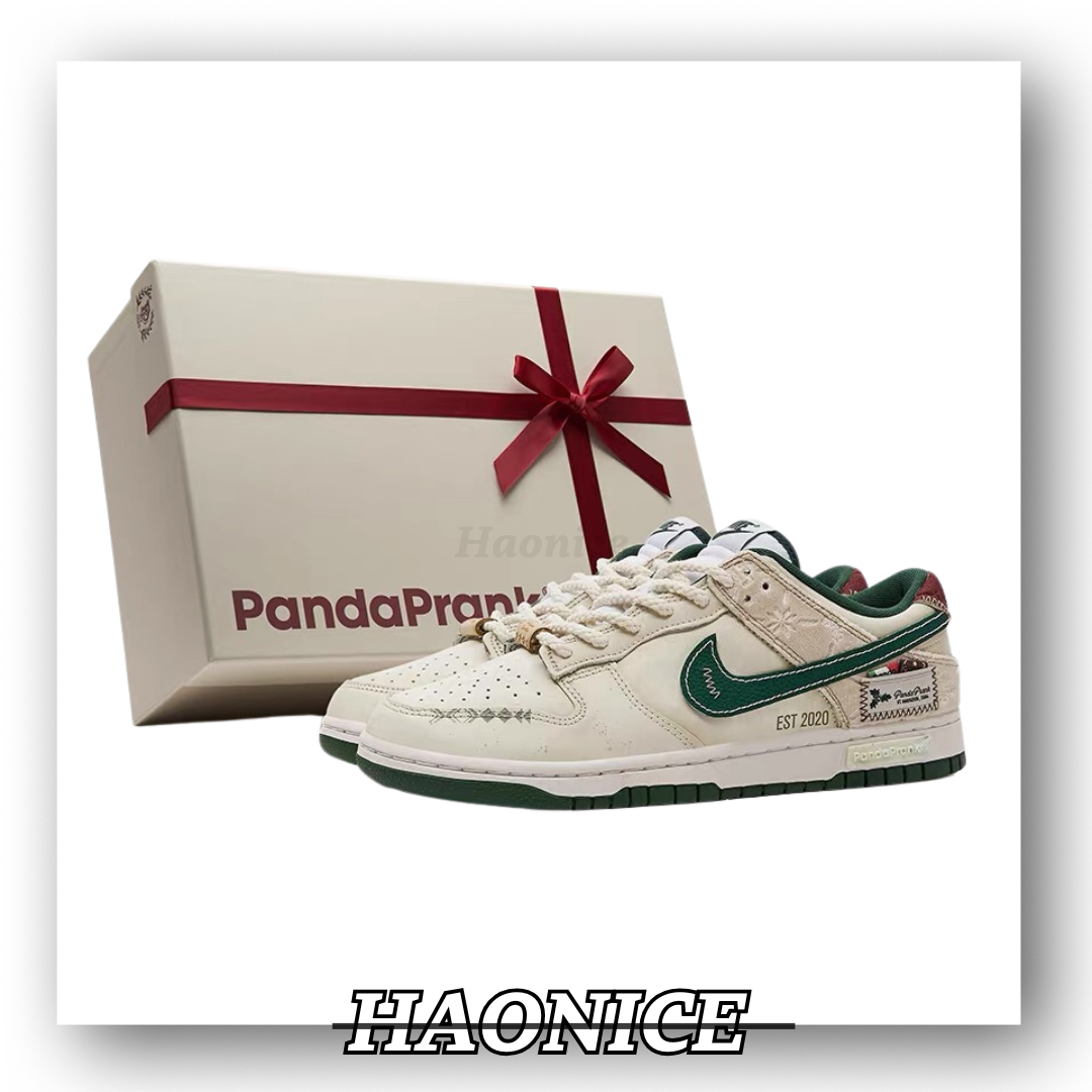 【HAO NICE】熊貓惡作劇Dunk Low Retro "Varsity Green"冬夢奇緣誕願 低筒板鞋 細節🈵分