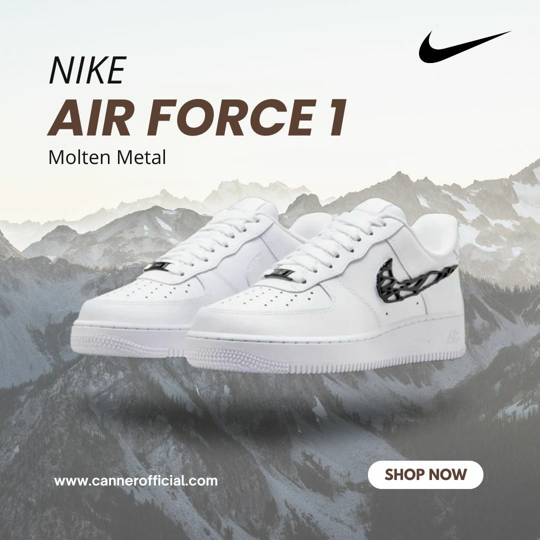 <少量現貨> NIKE AIR FORCE 1 AF1 液態金屬 液態黑 溶解金屬 Y2K 黑色 白色 女鞋 IF1686-101