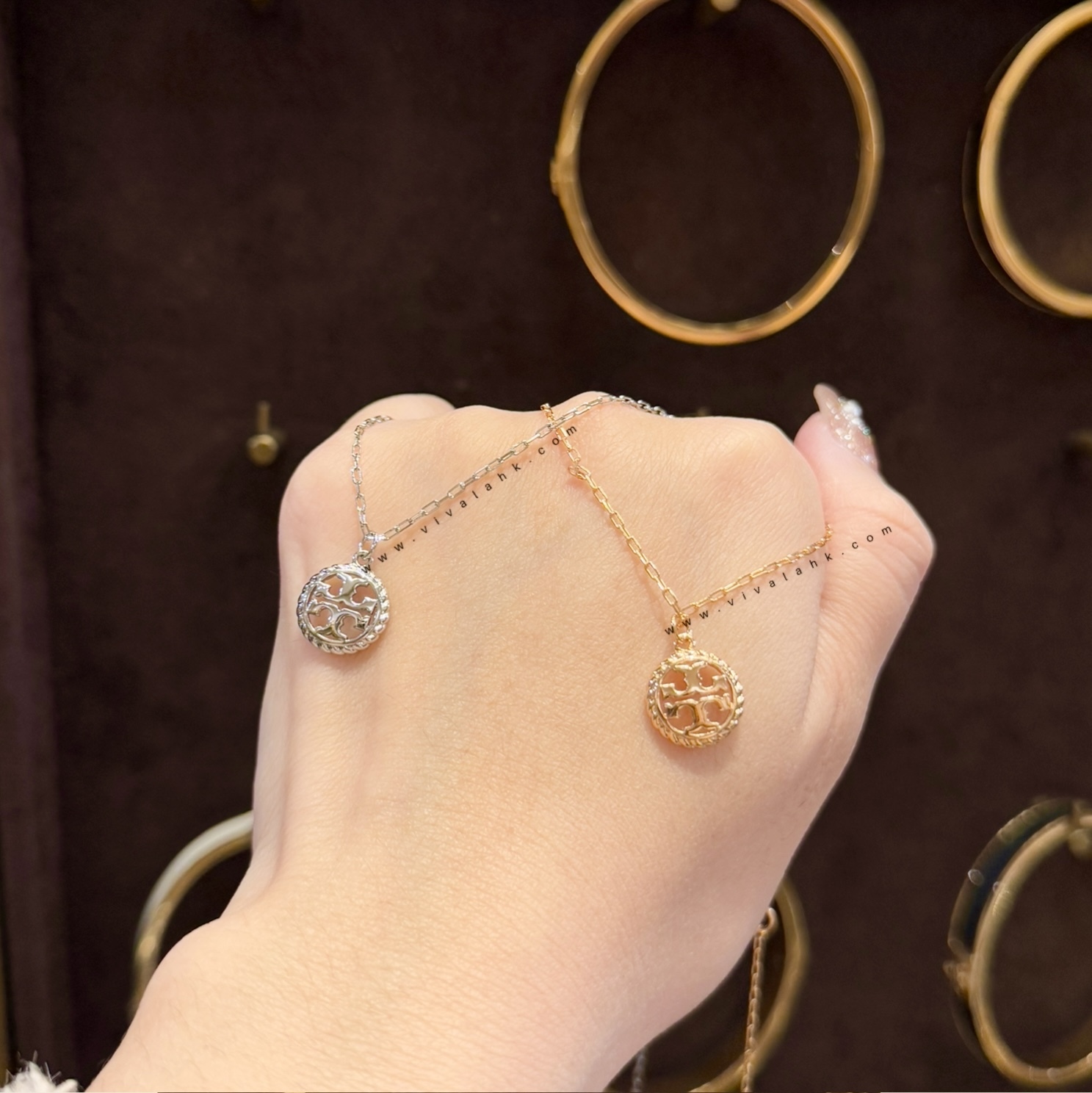 Tory Burch - 繩圈 Logo 頸鏈 (139809)