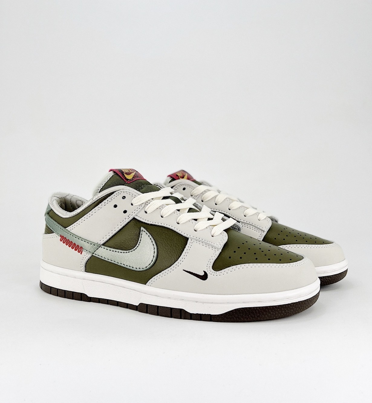 預購 Nike Dunk Low 青竹絲 刺繡小勾 綠白 蛇年限定款