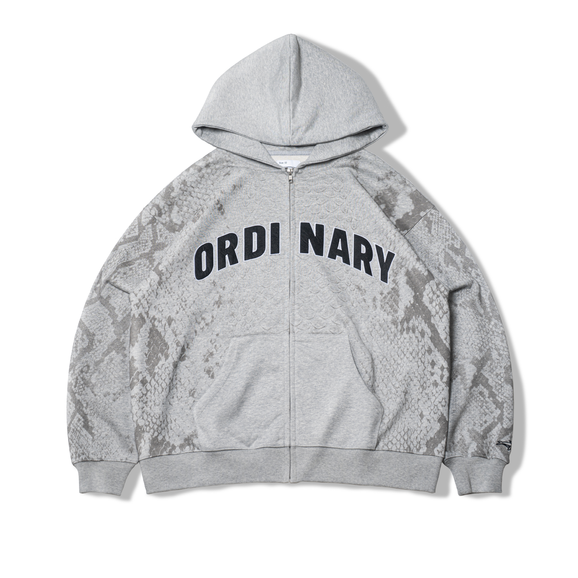 ORDINARY 漸層蛇紋貼布LOGO帽拉