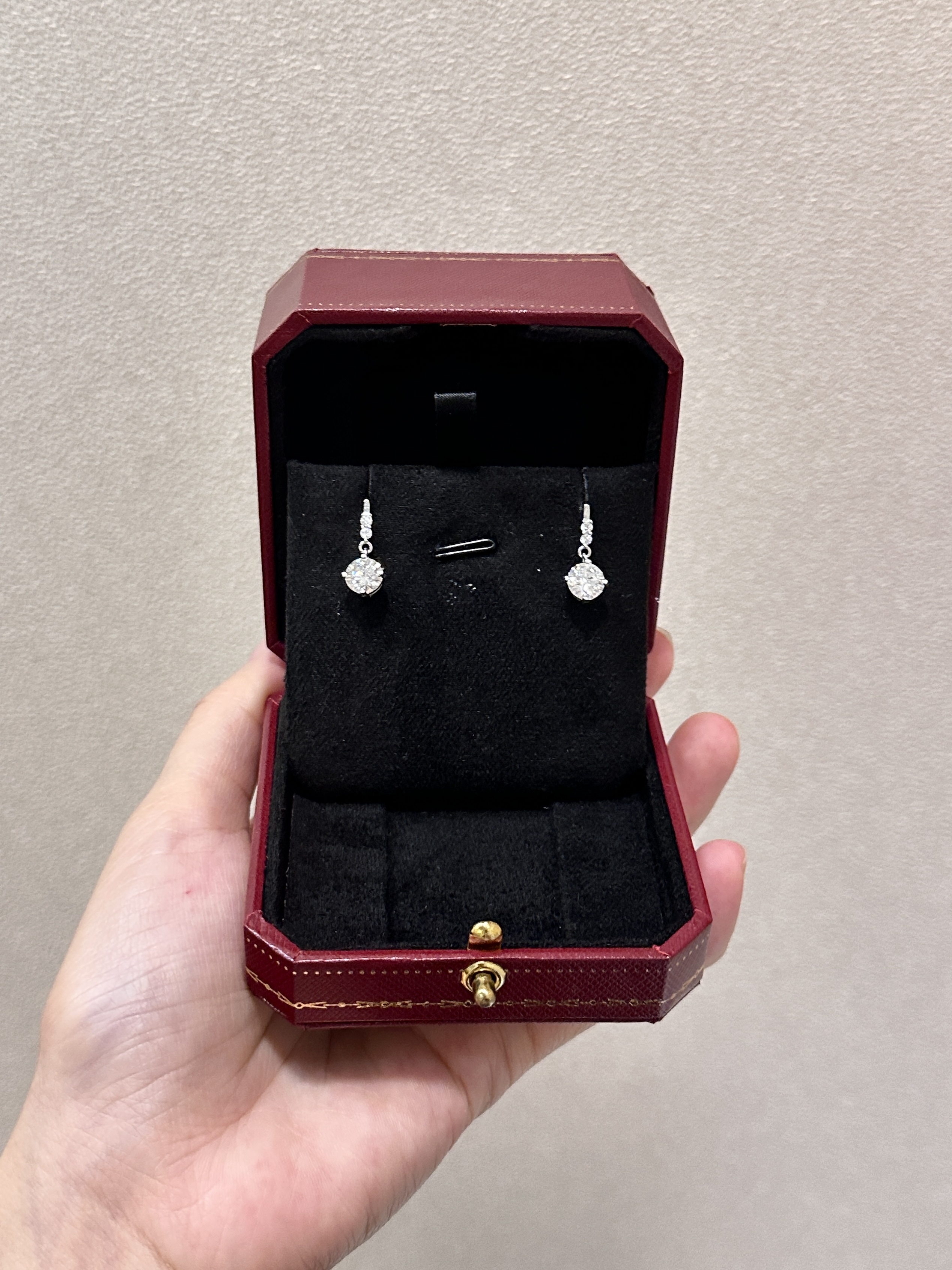 Lely moissanite earrings