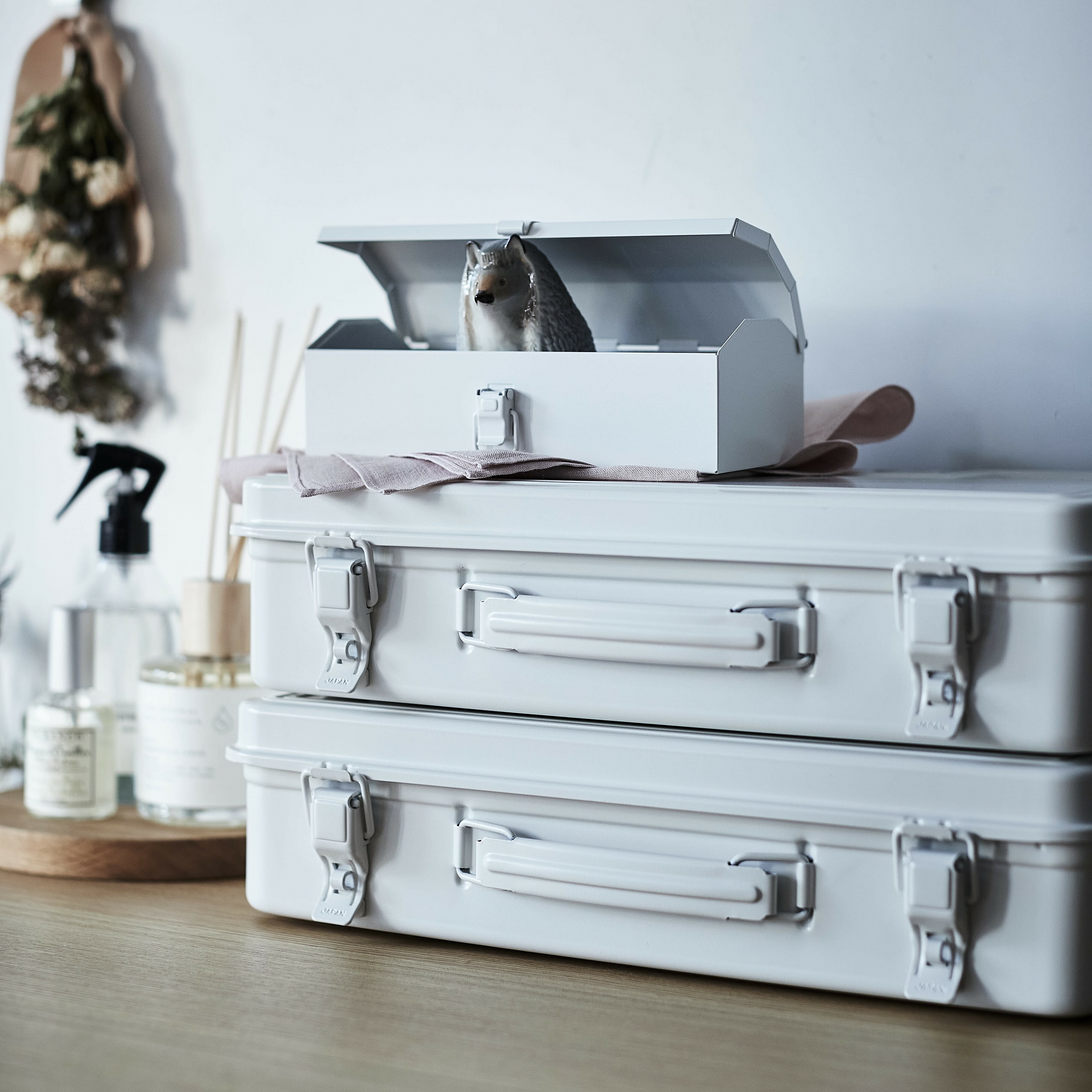 日本TOYO鋼製單層手提收納箱T-360 (5色)