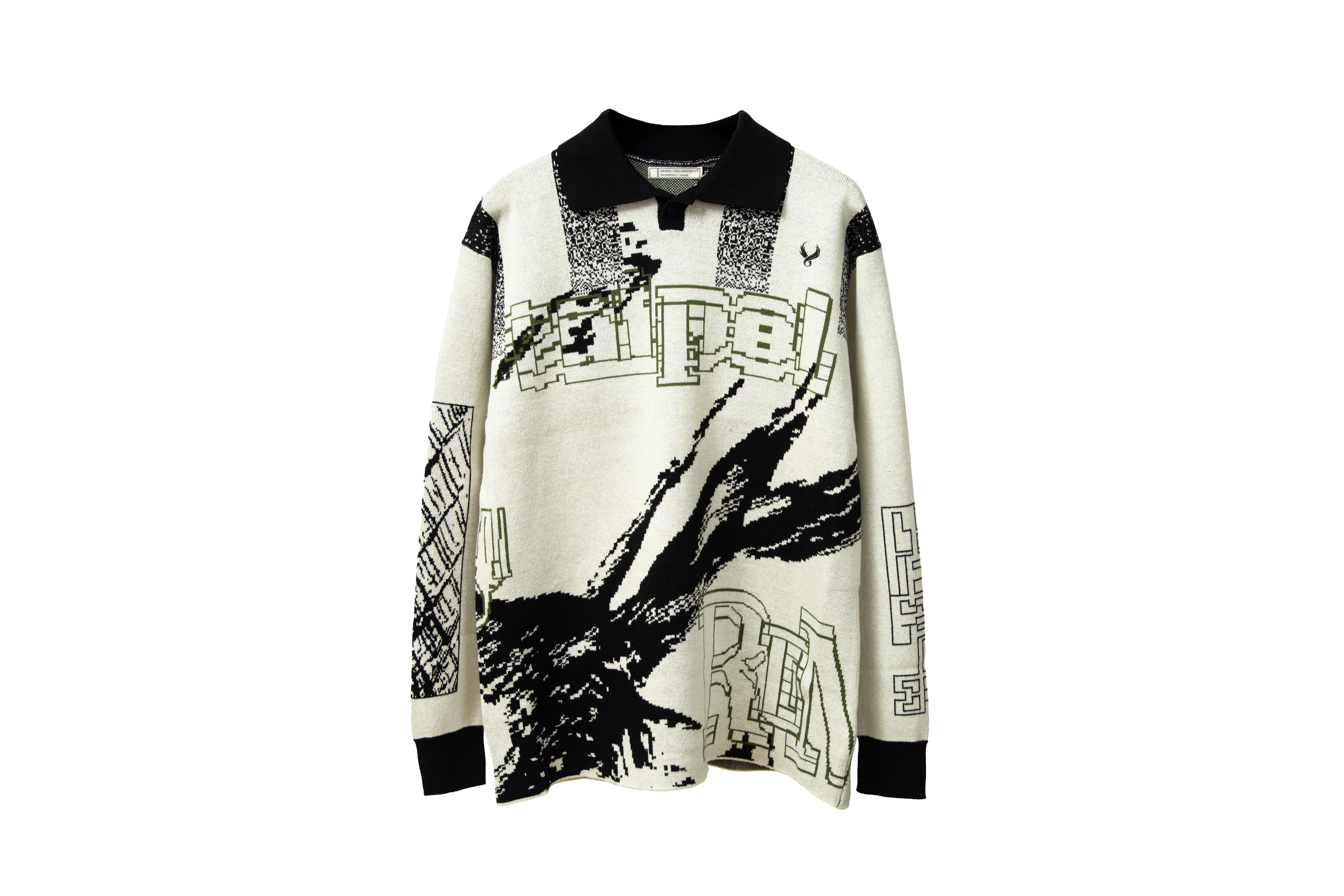 REMIX "illust Knitted Jersey" (White)