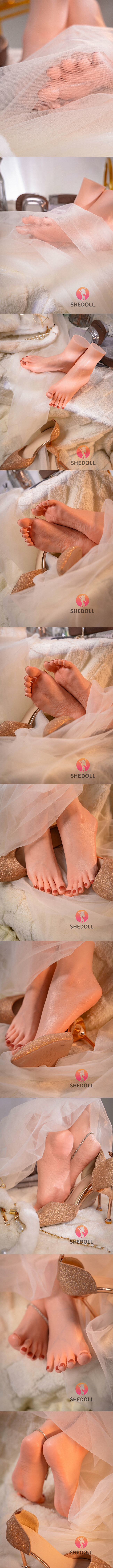 SHEDOLL 擬真矽膠腳模-2號 silicone sex doll feet model
