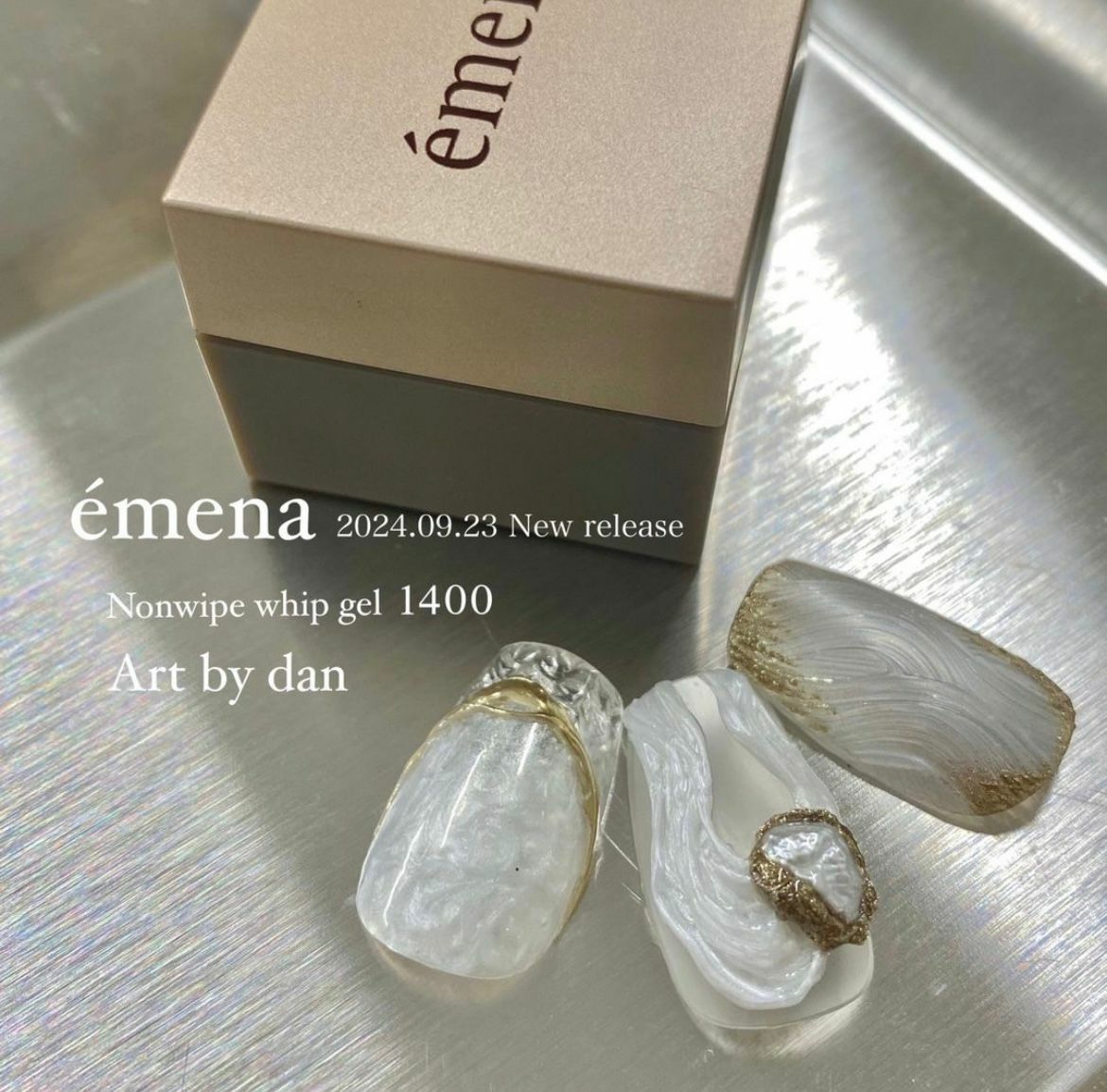 émena Nonwipe Whip gel 免抹珍珠白藝術凝膠 4g