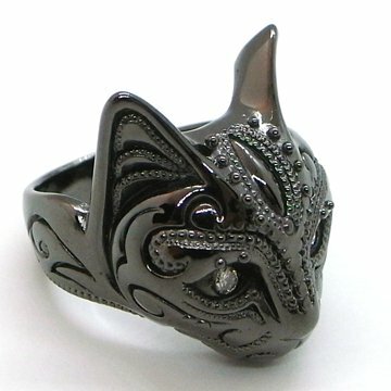 BBM 貓戒（Diamond eyes, Black Nickel Plateing）