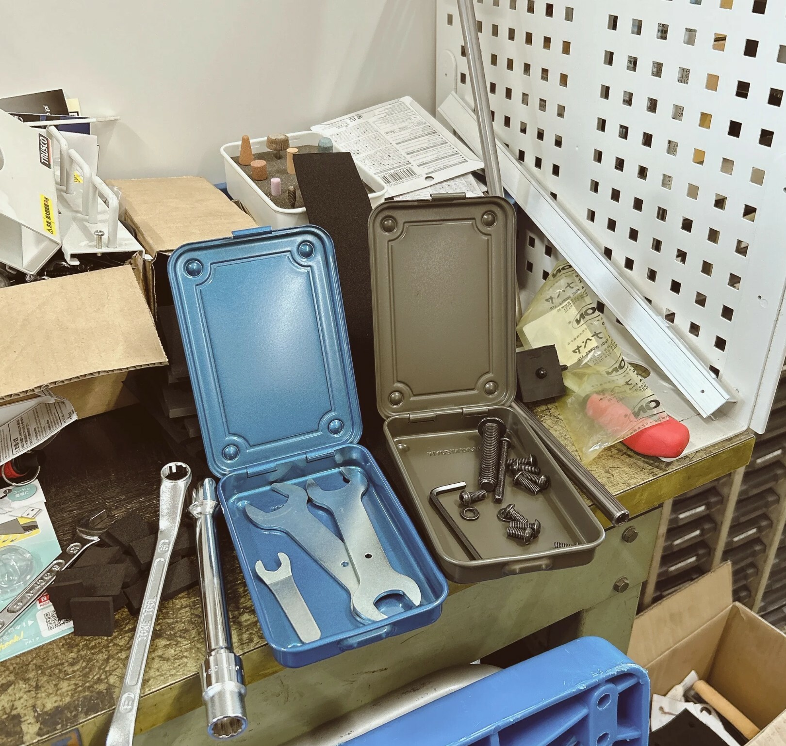 日本TOYO方型鋼製單層收納盒T-152 (4色)