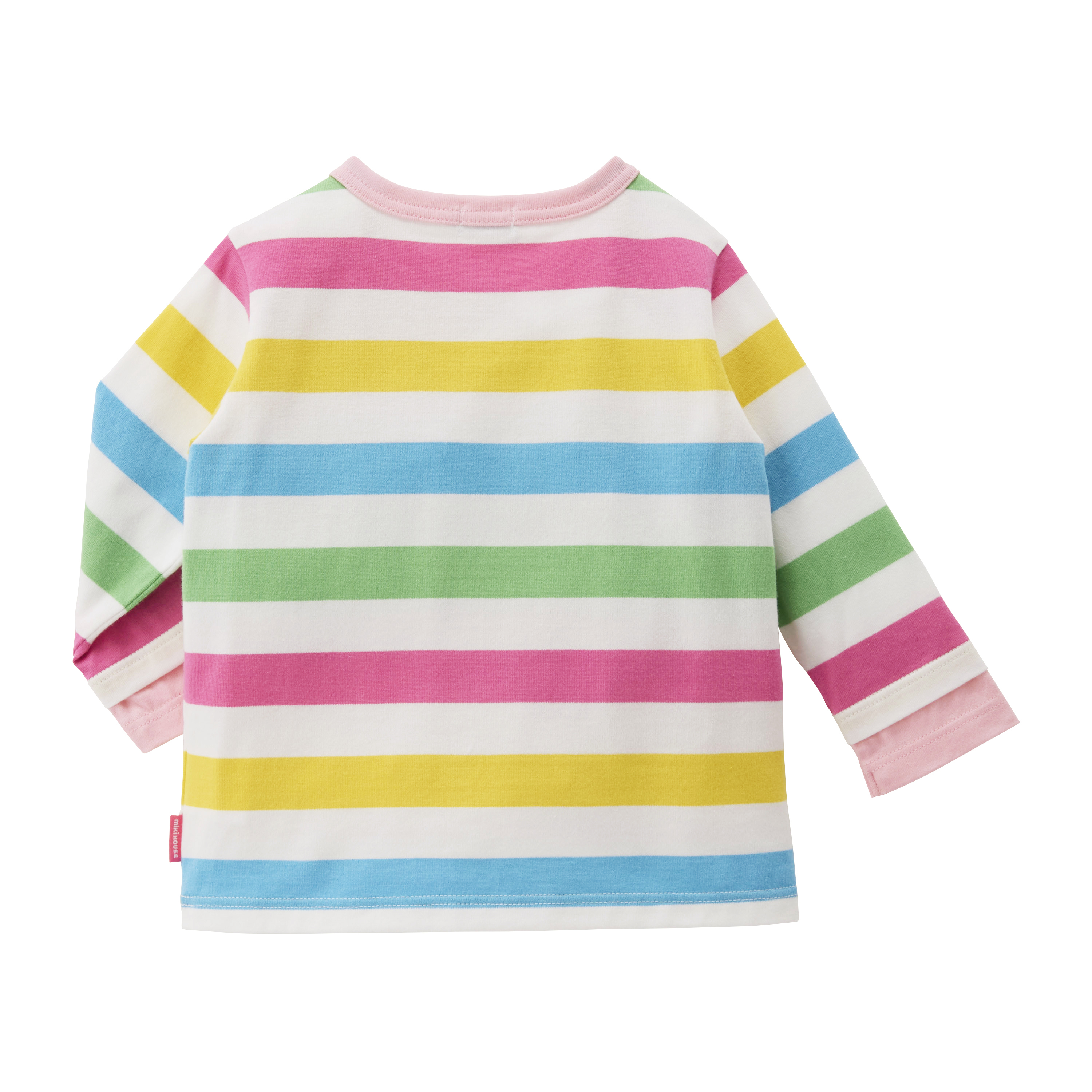 Miki House 兔仔間條長袖衫