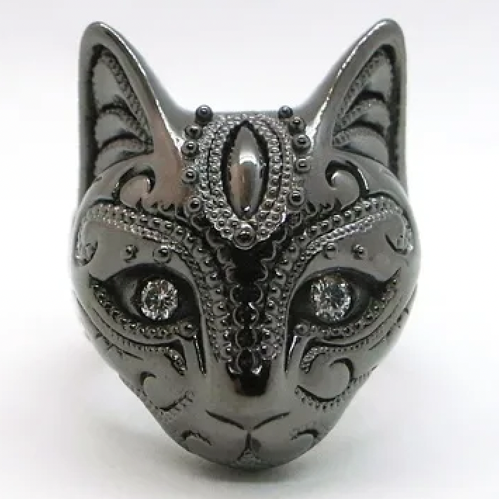 BBM 貓戒（Diamond eyes, Black Nickel Plateing）