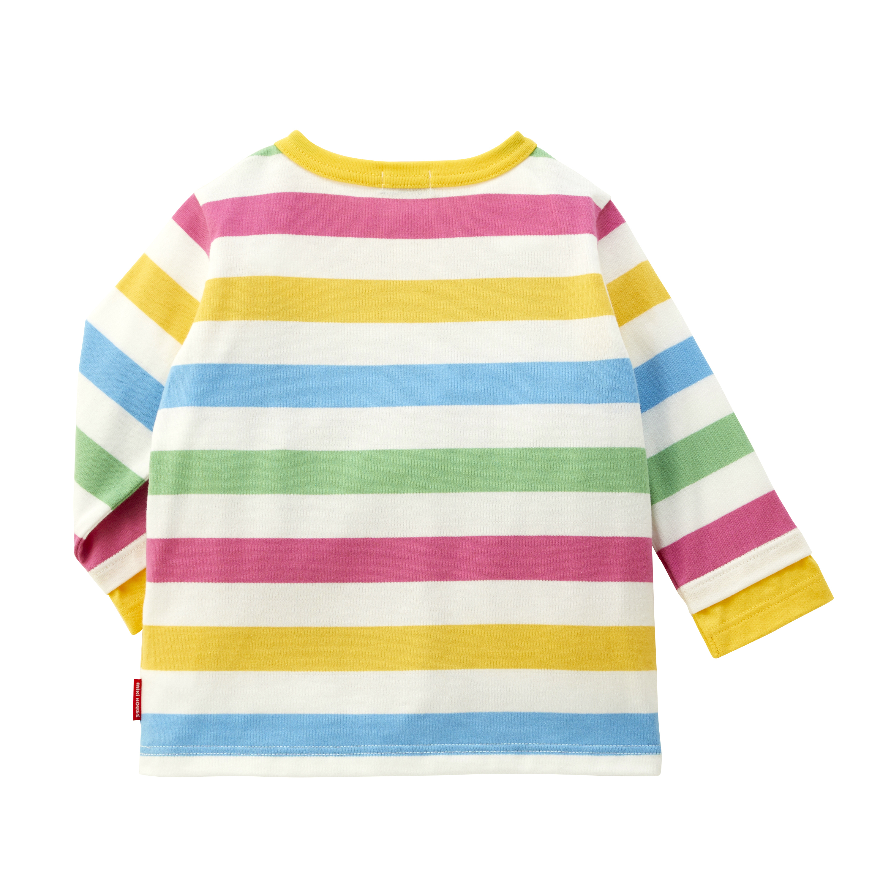 Miki House 兔仔間條長袖衫