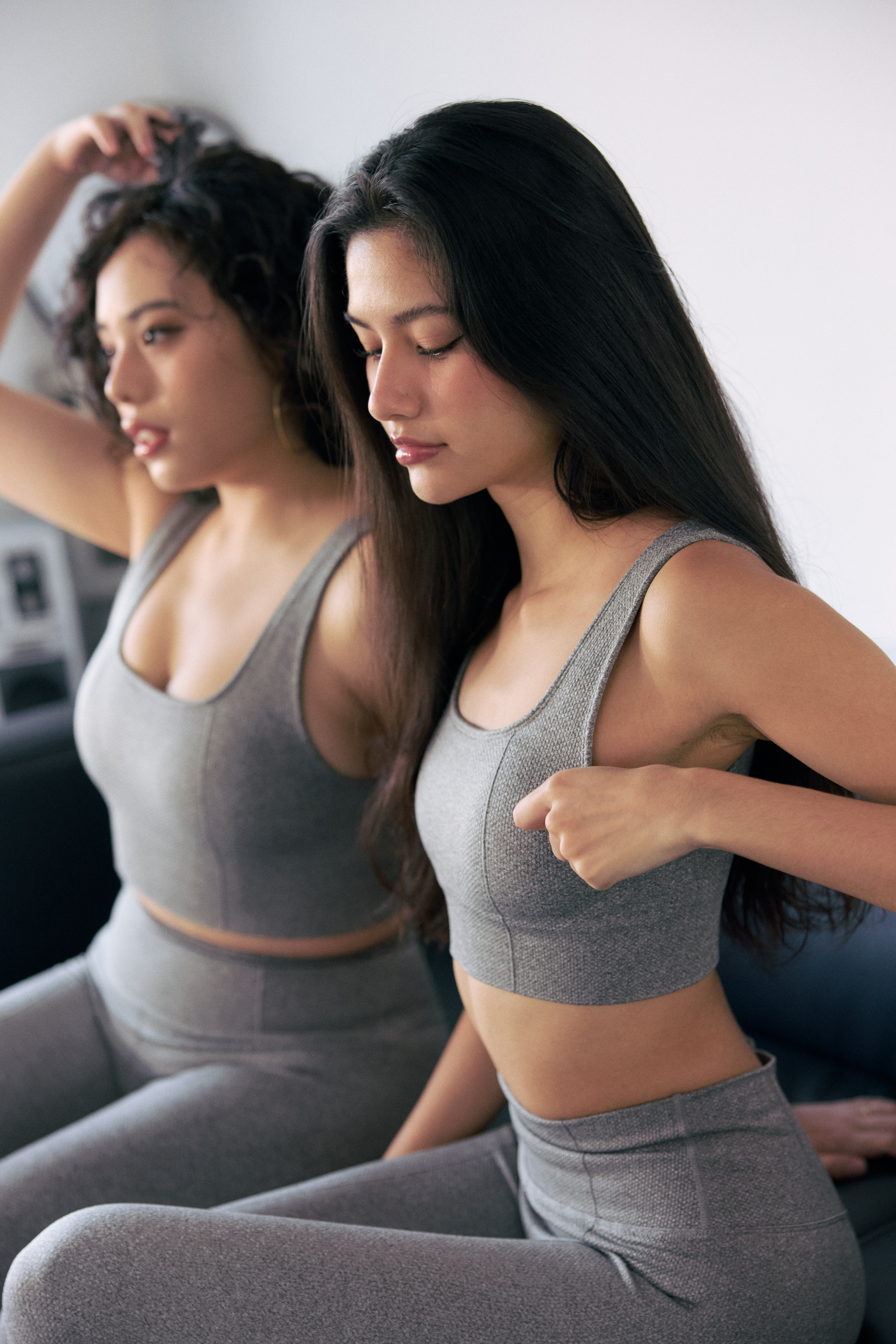 超收腹 高強度0震感運動背心 灰