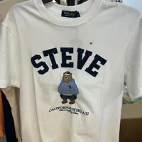 [S] WHO.A.U STEVE PATCH SHORT SLEEVE T-SHIRT,IVORY, WHRAE3794U-IVORY [FINAL SALE] (SWAU431)