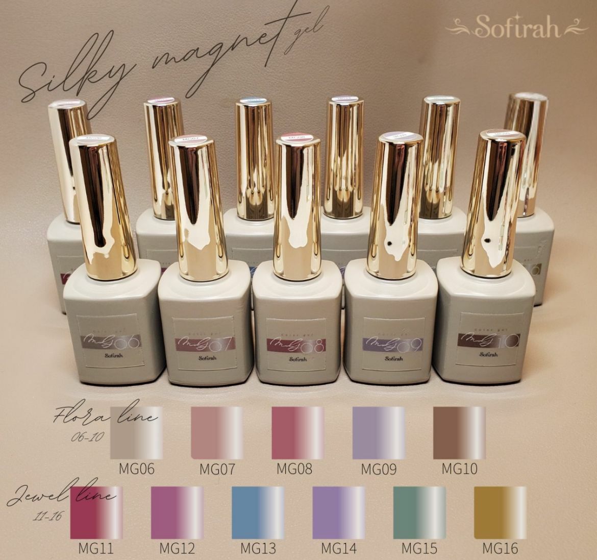 Sofirah - Magnety 水光貓眼凝膠系列 MG06~MG16 (可單選或套裝)(7g x1)