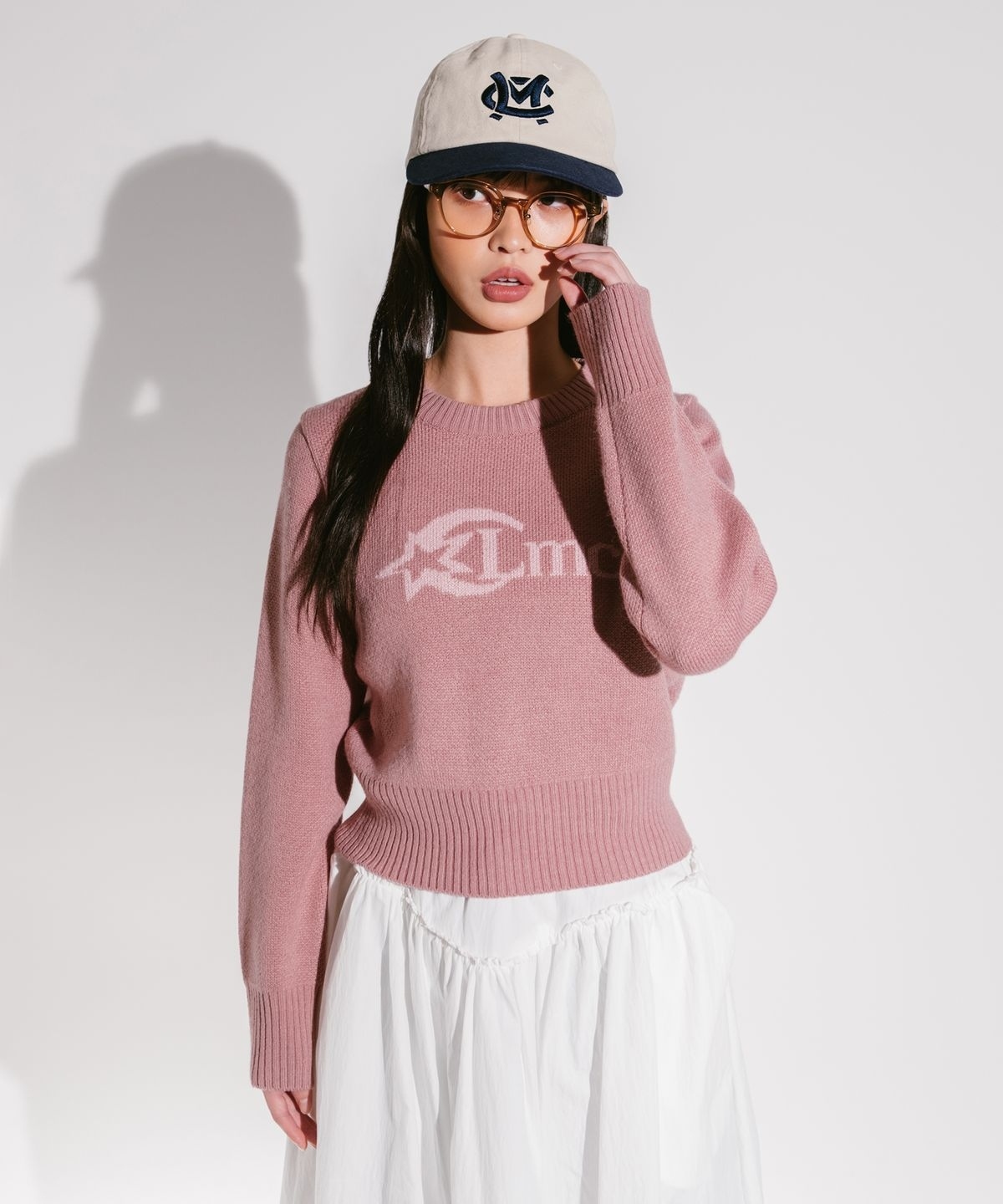 【代購】LMC 女 WM STAR LOGO CROPPED KNIT 針織 長袖 毛衣 0LM44FKN821