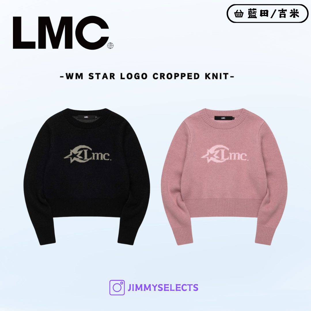 【代購】LMC 女 WM STAR LOGO CROPPED KNIT 針織 長袖 毛衣 0LM44FKN821
