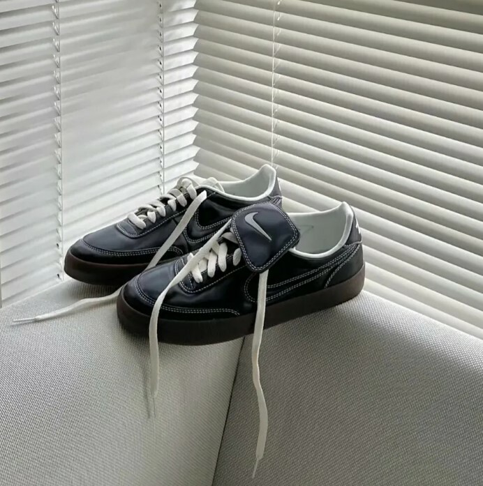 <預購> Nike Killshot 2 PRM 外翻鞋舌 白縫線 皮革 復古 黑 德訓鞋 HQ3489-010