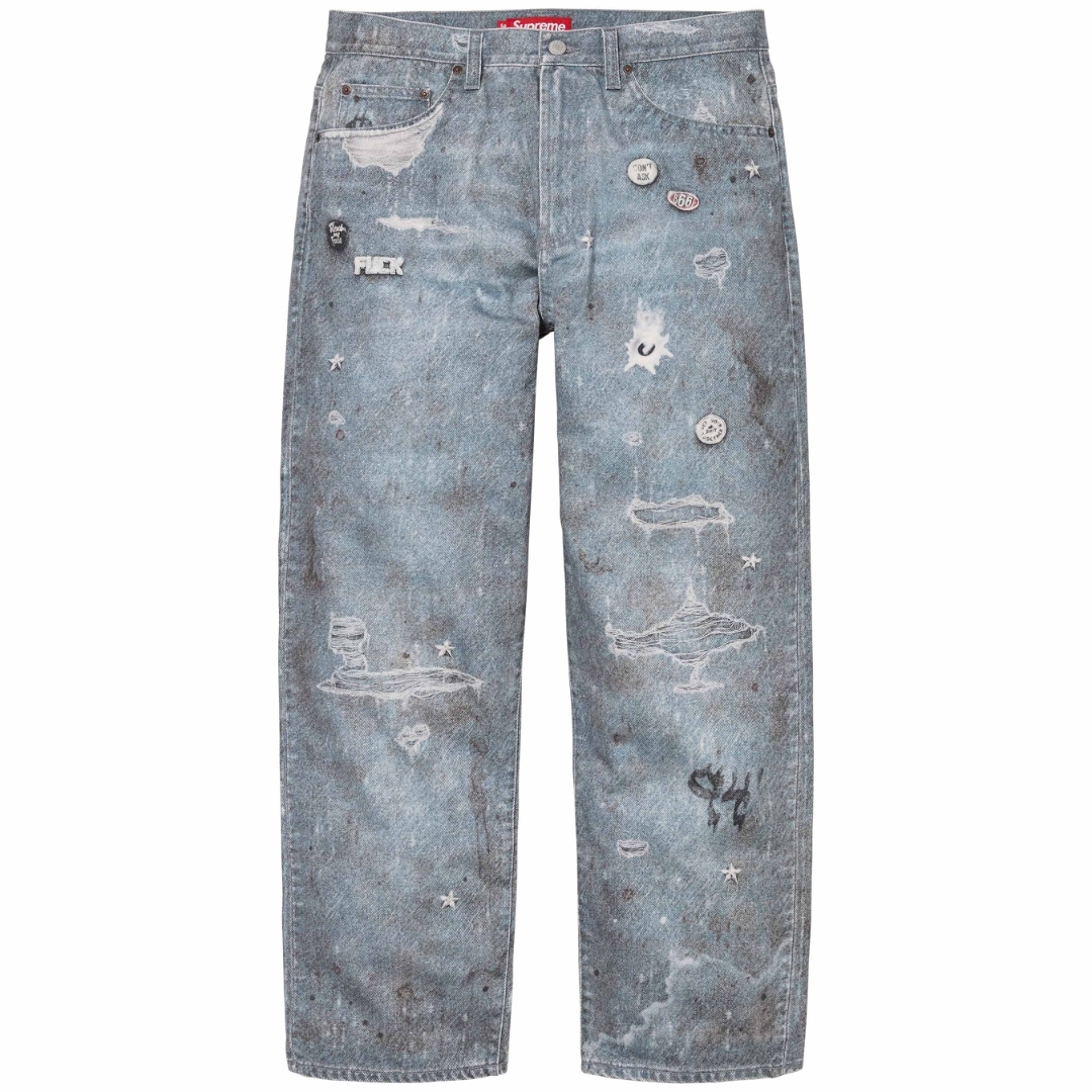 Supreme 24FW Hjr Trompe L'oeil Loose Fit Jean 牛仔褲
