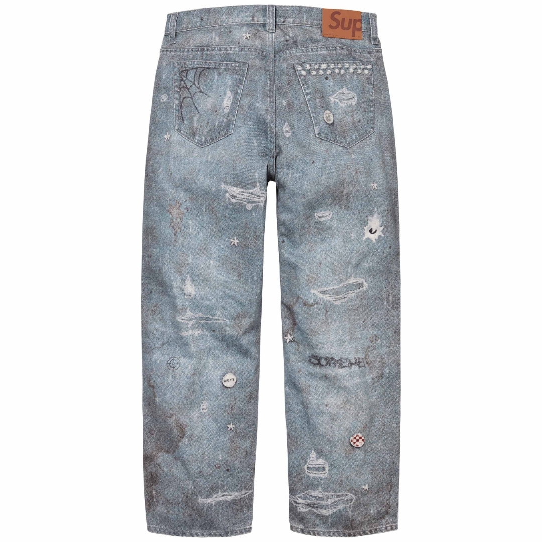 Supreme 24FW Hjr Trompe L'oeil Loose Fit Jean 牛仔褲