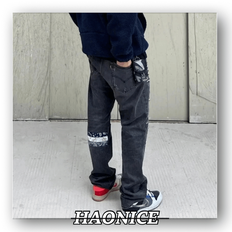 【HAO NICE】CLOT x Levi’s 超強聯名🔥陳冠希 佩斯利花紋刷破牛仔褲 長褲 街頭風滿滿