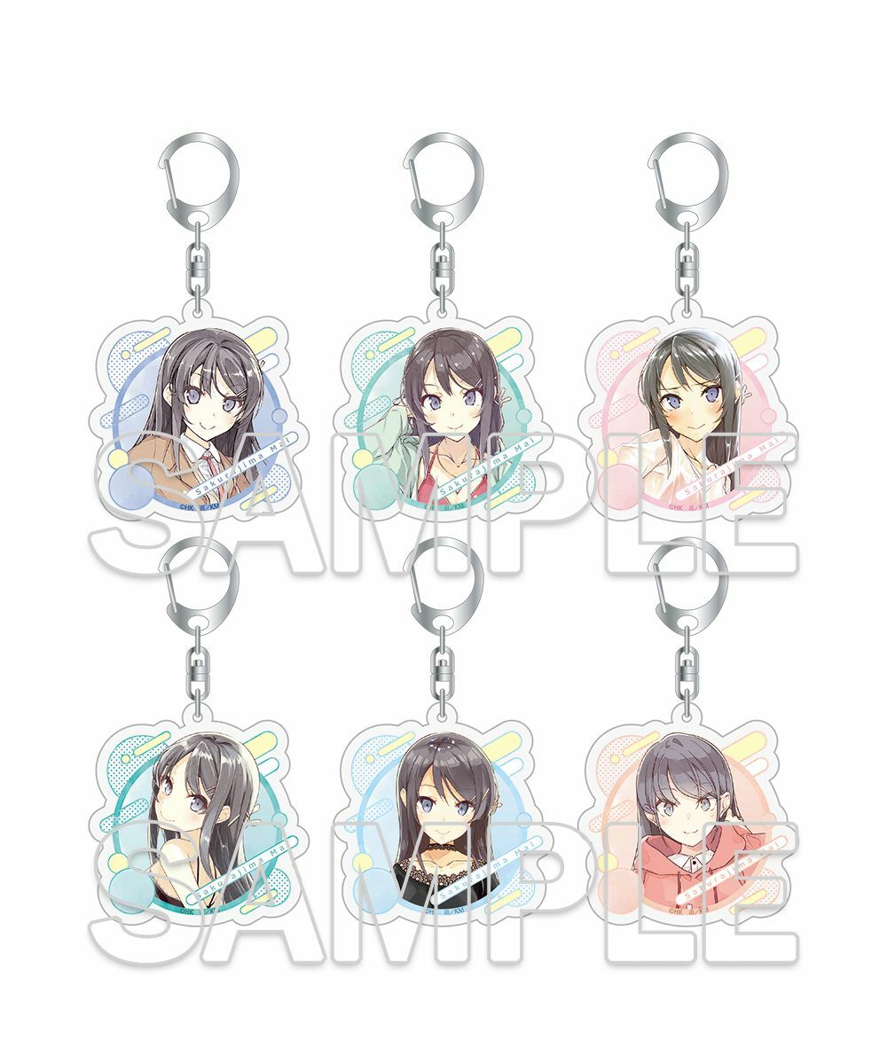預購-電擊文庫「『青春豬頭』系列」10周年記念集換式壓克力鑰匙圈～滿滿的櫻島麻衣～ PACK盲盒販售 隨機出貨【日本進口精品】