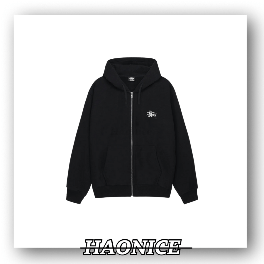 【HAO NICE】新色重磅棉內刷毛 STUSSY 美國潮牌🇺🇸 世界巡遊 素色經典logo休閒外套 拉鍊外套 大學風