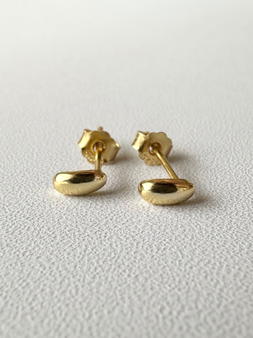 S925 mini bean pierce