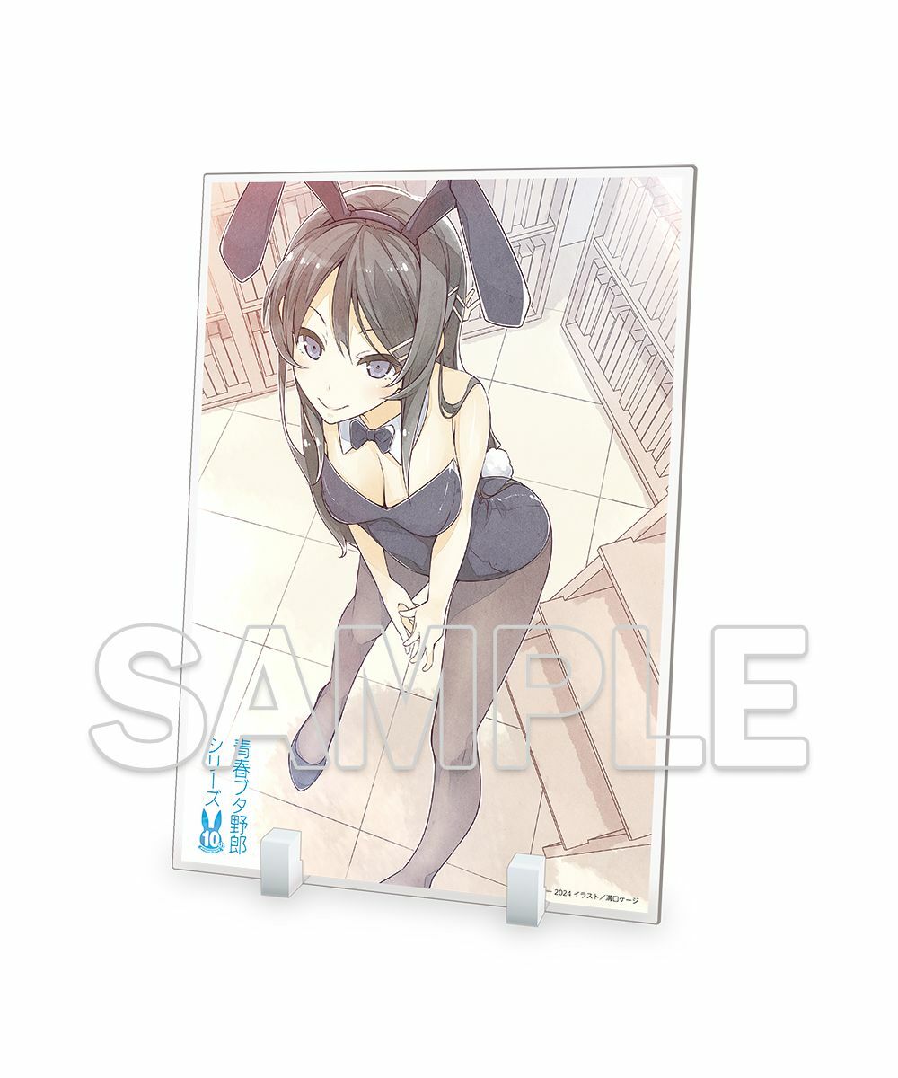 預購-電擊文庫「『青春豬頭』系列」10周年記念BIG壓克力板 兔女郎學姊 Ver.【日本進口精品】