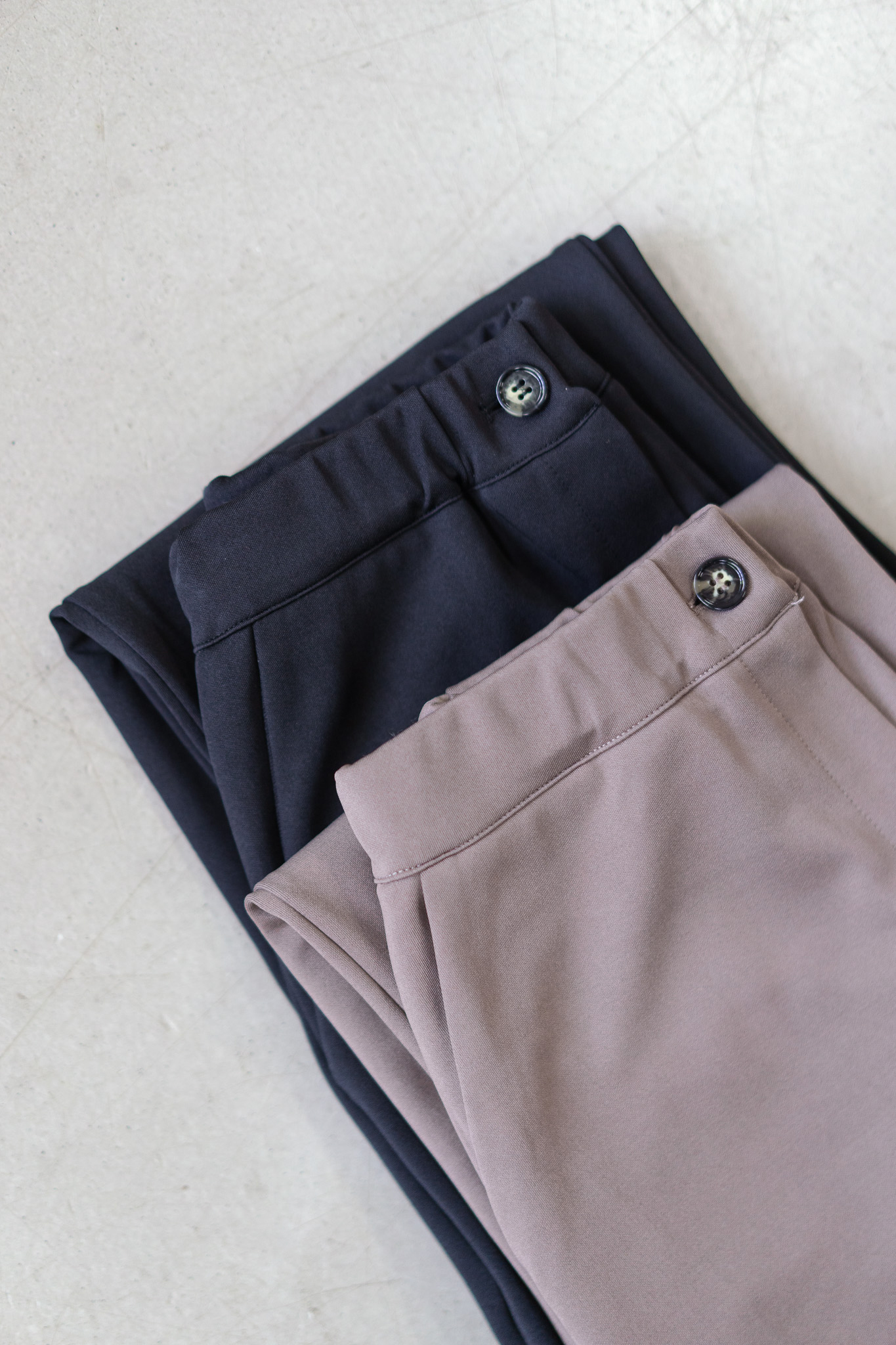 舒適溫暖～彈性布料直腳褲TR44351