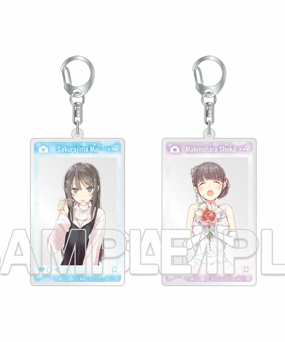 預購-電擊文庫「『青春豬頭』系列」10周年記念SNS風壓克力鑰匙圈 櫻島麻衣 【日本進口精品】