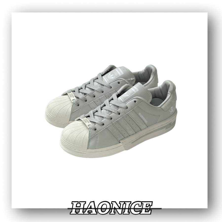 【HAO NICE】經典再現🔥Adidas x NEIGHBORHOOD超強聯名✨30週年經典貝殼頭 閃電骷髏板鞋 低筒