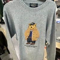 [S] WHO.A.U STEVE PREMIUM JACQUARD SWEAT,BLUE, WHKAE4T11U-BLUE (SWAU437)