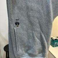 [S] WHO.A.U STEVE WIDE PANTS BRUSHED,MELANGE GRAY, WHTME4T21U-MELANGE GRAY (SWAU443)