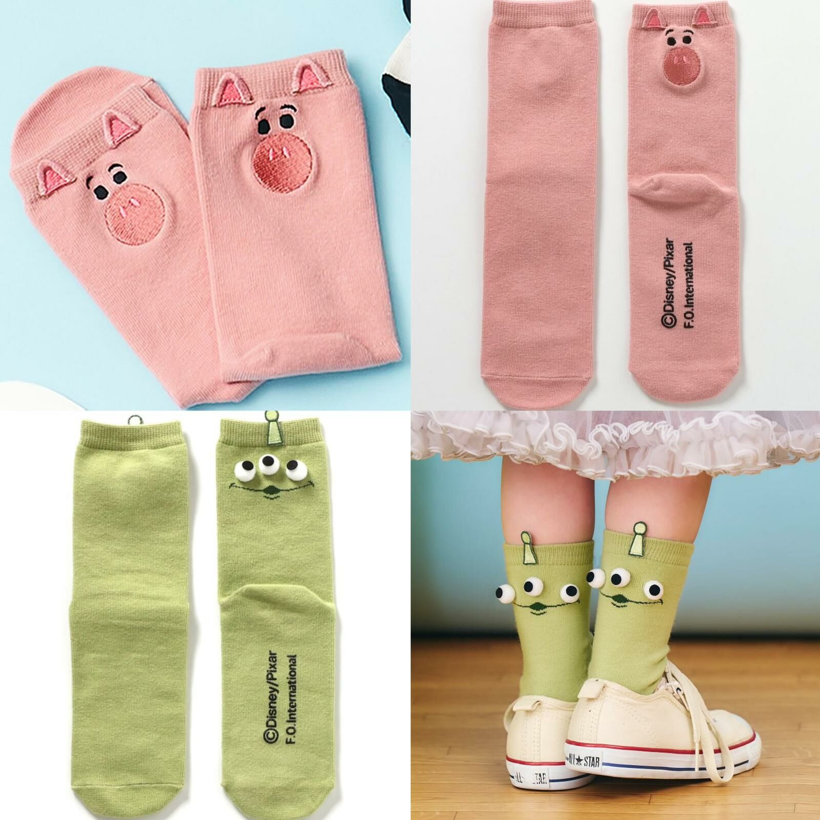 日單 ALC x Toy Story 聯名款長襪