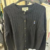 [S] WHO.A.U STEVE CABLE CARDIGAN,NAVY, WHCKE4901F-NAVY (SWAU455)