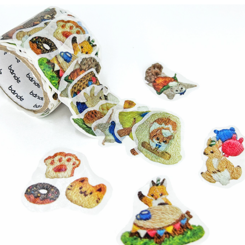 Bande Sticker Tape－The Bakery Market in Embroidery Forest  (Japanese Stationery Brand)