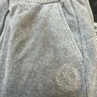 [S] WHO.A.U VELOUR EMBROIDERY WIDE PANTS,GRAY, WHTME4V21F-GRAY (SWAU464)