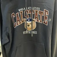 [S] WHO.A.U STEVE CAMPUS HOODIE,CHARCOAL, WHMHE3922U-CHARCOAL (SWAU466)