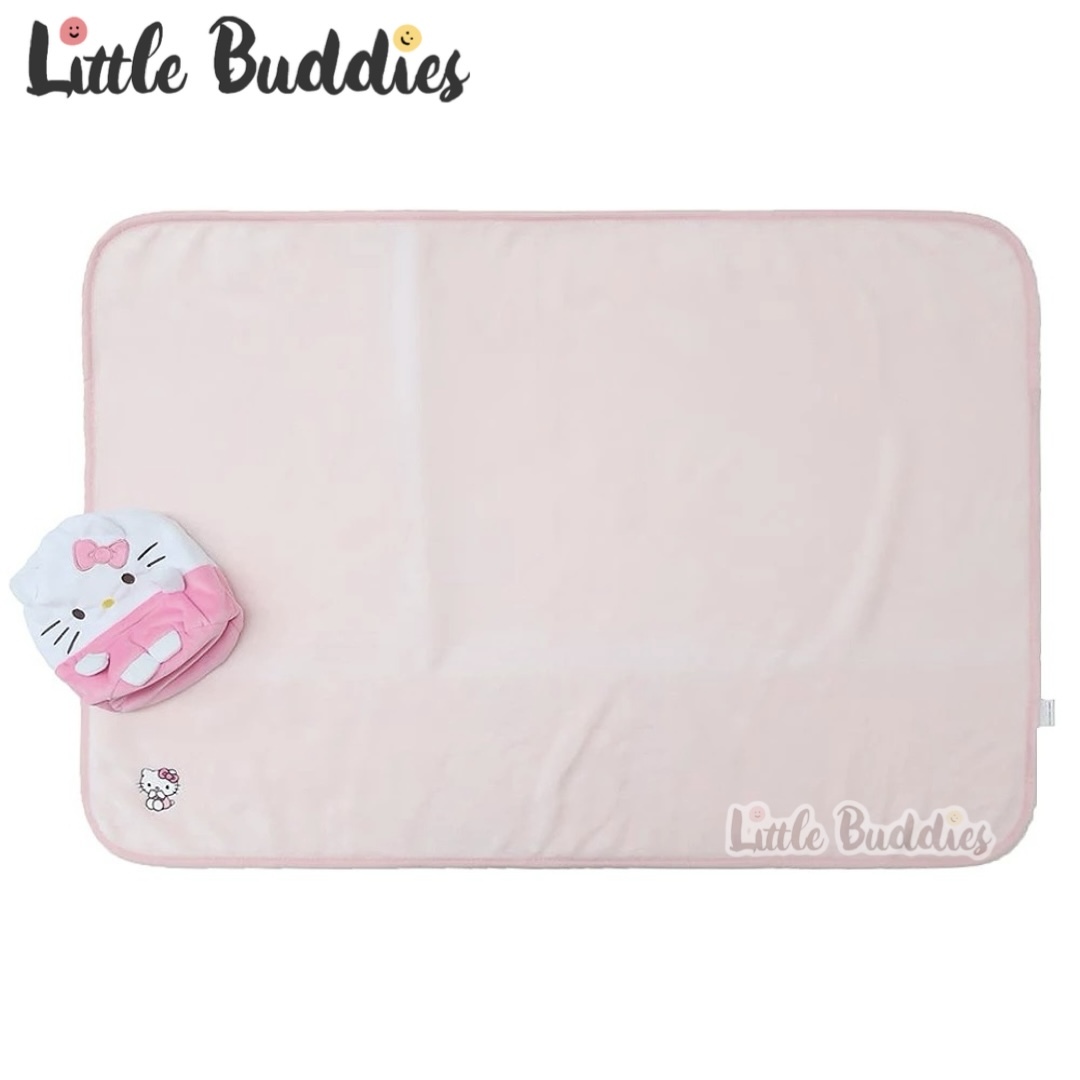 日本 Sanrio 毛毯連收納索袋