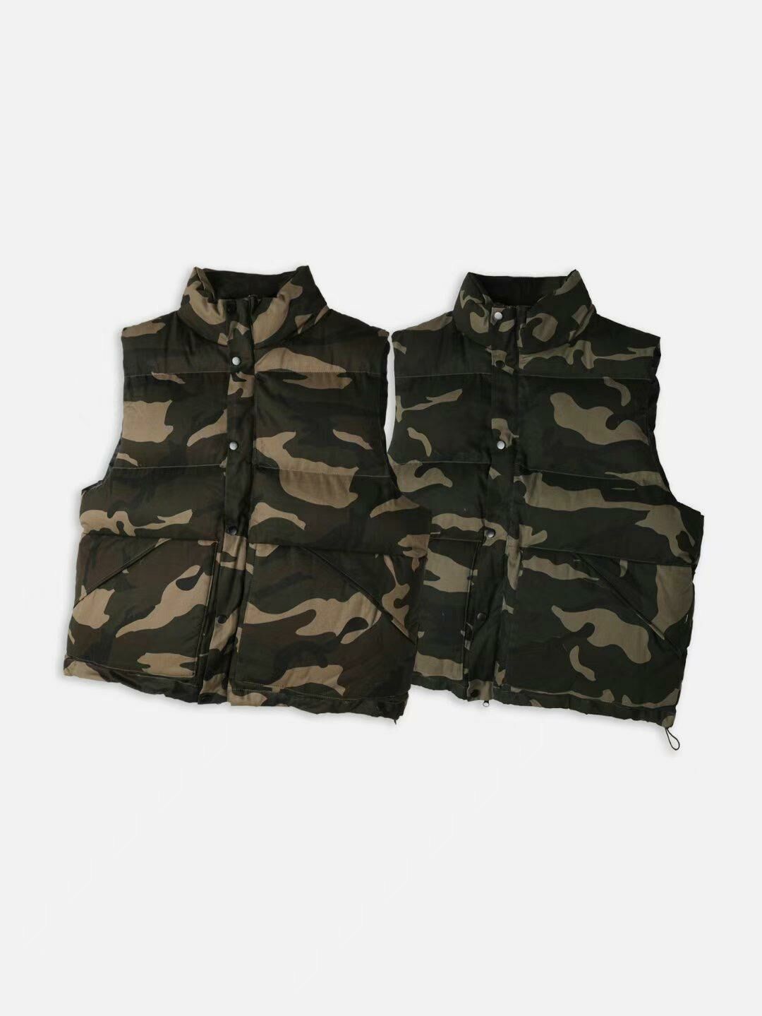 迷彩企領拉鍊背心褸(夾棉) OUR ROOM-021V