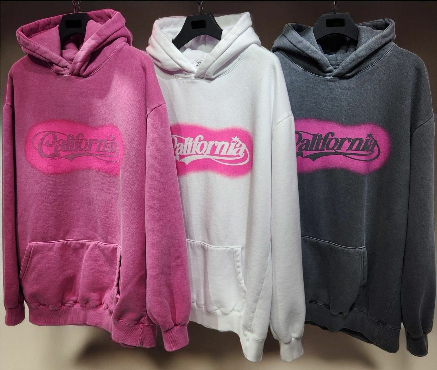 洗水英文字連帽衛衣(薄抓毛底) TAC-0062T